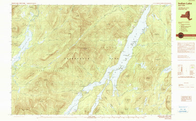 United States Geological Survey Indian Lake, NY (1990, 25000-Scale) digital map