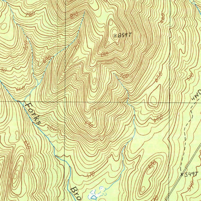 United States Geological Survey Indian Lake, NY (1990, 25000-Scale) digital map
