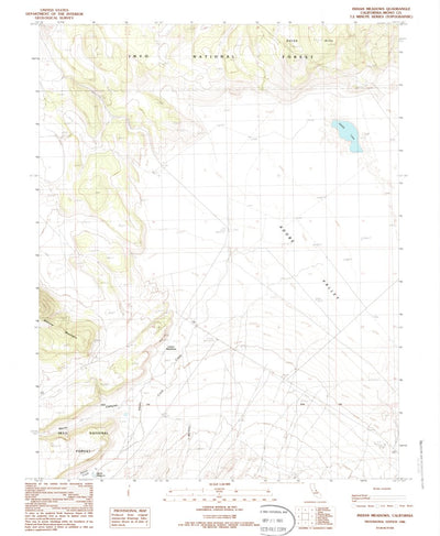 United States Geological Survey Indian Meadows, CA (1986, 24000-Scale) digital map