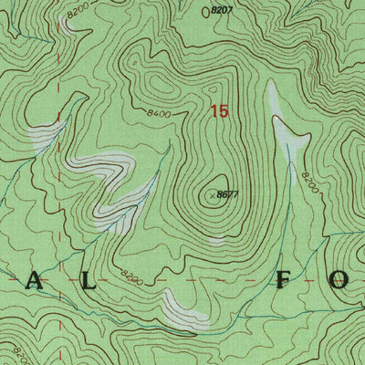 United States Geological Survey Indian Mesa, NM (1995, 24000-Scale) digital map