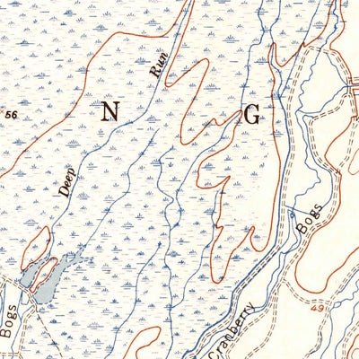 United States Geological Survey Indian Mills, NJ (1951, 24000-Scale) digital map