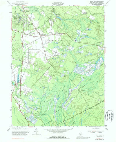 United States Geological Survey Indian Mills, NJ (1957, 24000-Scale) digital map