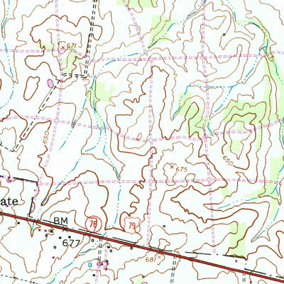 United States Geological Survey Indian Mound, TN (1957, 24000-Scale) digital map