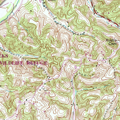 United States Geological Survey Indian Mound, TN (1957, 24000-Scale) digital map