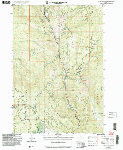 United States Geological Survey Indian Mountain, ID (2004, 24000-Scale) digital map