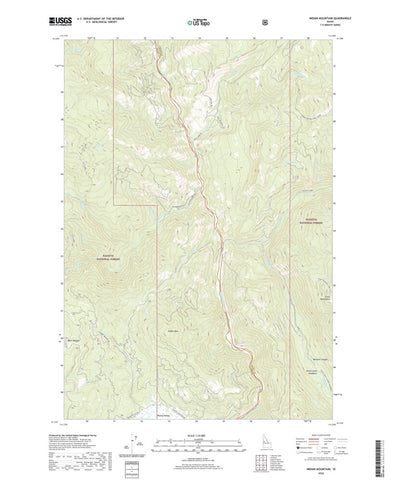 United States Geological Survey Indian Mountain, ID (2020, 24000-Scale) digital map