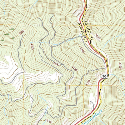 United States Geological Survey Indian Mountain, ID (2020, 24000-Scale) digital map
