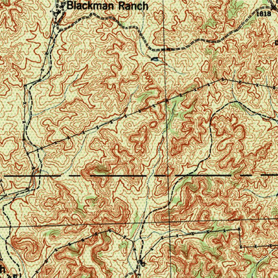 United States Geological Survey Indian Mountain, TX (1944, 62500-Scale) digital map