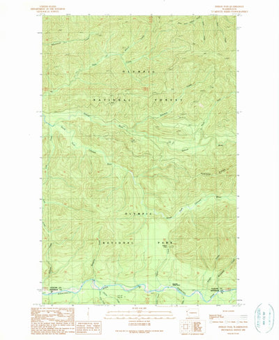 United States Geological Survey Indian Pass, WA (1990, 24000-Scale) digital map