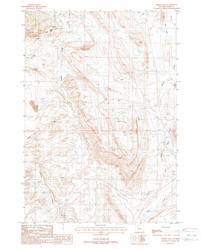 United States Geological Survey Indian Pass, WY (1987, 24000-Scale) digital map