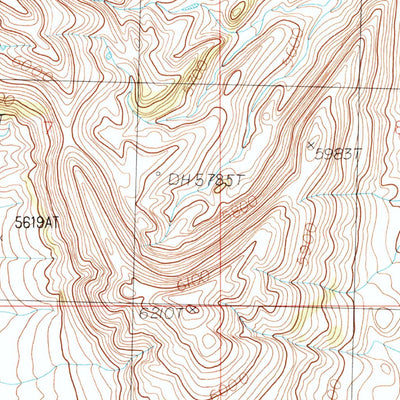 United States Geological Survey Indian Pass, WY (1987, 24000-Scale) digital map