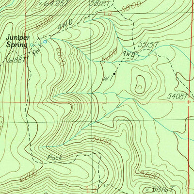 United States Geological Survey Indian Peak, AZ (1986, 24000-Scale) digital map