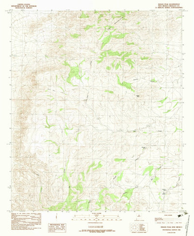 United States Geological Survey Indian Peak, NM (1982, 24000-Scale) digital map