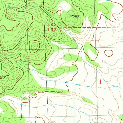 United States Geological Survey Indian Peaks East, NM (1981, 24000-Scale) digital map