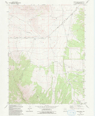 United States Geological Survey Indian Peaks, UT (1993, 24000-Scale) digital map