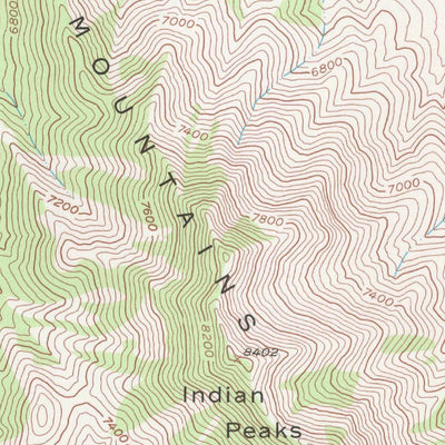 United States Geological Survey Indian Peaks, UT (1993, 24000-Scale) digital map