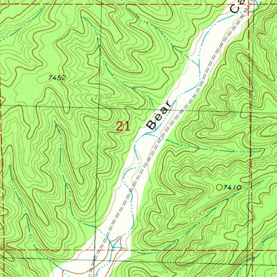 United States Geological Survey Indian Peaks West, NM (1981, 24000-Scale) digital map