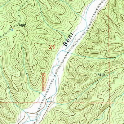 United States Geological Survey Indian Peaks West, NM (1999, 24000-Scale) digital map