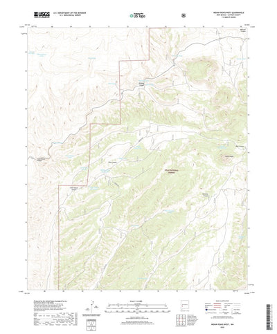 United States Geological Survey Indian Peaks West, NM (2020, 24000-Scale) digital map