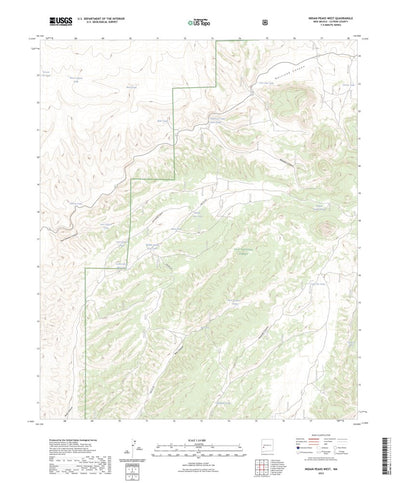 United States Geological Survey Indian Peaks West, NM (2023, 24000-Scale) digital map