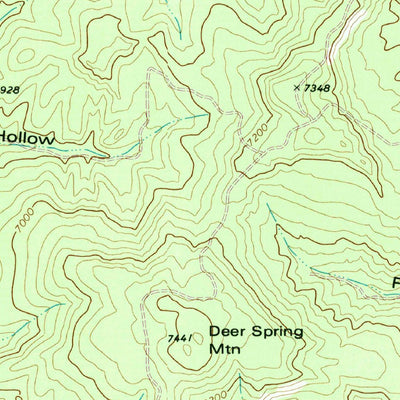 United States Geological Survey Indian Pine, AZ (1977, 24000-Scale) digital map