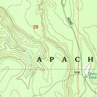 United States Geological Survey Indian Pine, AZ (1998, 24000-Scale) digital map