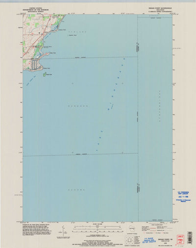 United States Geological Survey Indian Point, WI (1992, 24000-Scale) digital map
