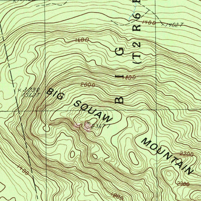 United States Geological Survey Indian Pond North, ME (1988, 24000-Scale) digital map