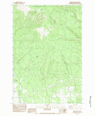 United States Geological Survey Indian Rock, WA (1983, 24000-Scale) digital map