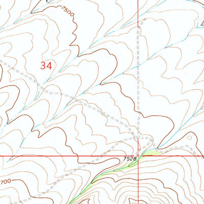 United States Geological Survey Indian Rocks, WY (1961, 24000-Scale) digital map