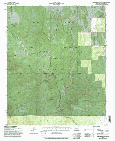 United States Geological Survey Indian Spring Canyon, NM (1995, 24000-Scale) digital map
