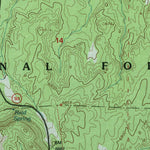United States Geological Survey Indian Spring Canyon, NM (1995, 24000-Scale) digital map