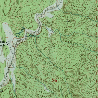 United States Geological Survey Indian Spring Canyon, NM (1995, 24000-Scale) digital map