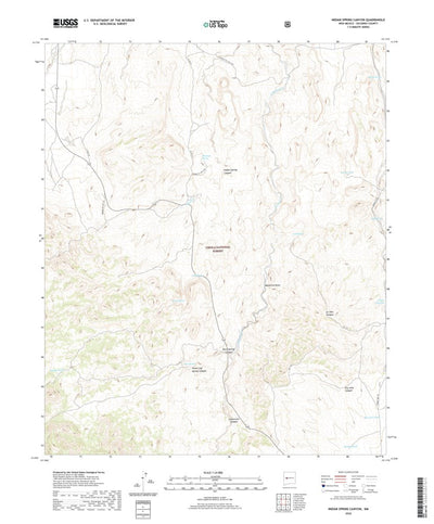 United States Geological Survey Indian Spring Canyon, NM (2020, 24000-Scale) digital map