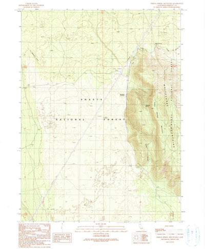 United States Geological Survey Indian Spring Mountain, CA (1990, 24000-Scale) digital map