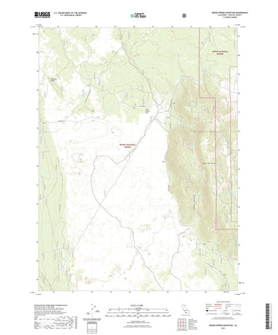 United States Geological Survey Indian Spring Mountain, CA (2021, 24000-Scale) digital map