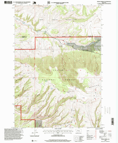 United States Geological Survey Indian Spring, MT (1996, 24000-Scale) digital map