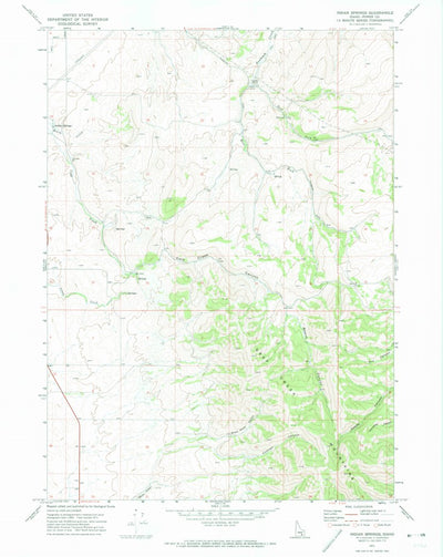 United States Geological Survey Indian Springs, ID (1971, 24000-Scale) digital map