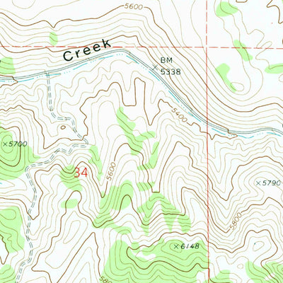 United States Geological Survey Indian Springs, ID (1971, 24000-Scale) digital map