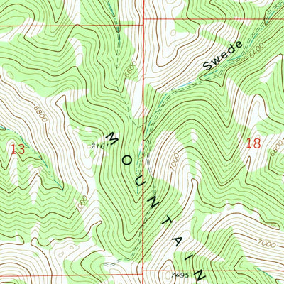 United States Geological Survey Indian Springs, ID (1971, 24000-Scale) digital map