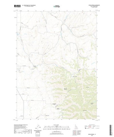 United States Geological Survey Indian Springs, ID (2020, 24000-Scale) digital map
