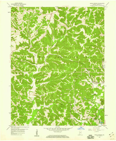United States Geological Survey Indian Springs, IN (1956, 24000-Scale) digital map