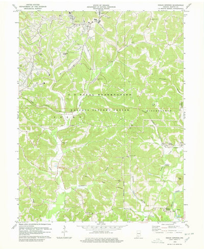 United States Geological Survey Indian Springs, IN (1978, 24000-Scale) digital map