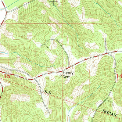 United States Geological Survey Indian Springs, IN (1978, 24000-Scale) digital map