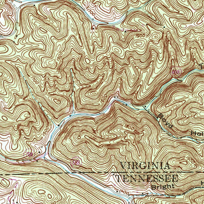 United States Geological Survey Indian Springs, TN-VA (1959, 24000-Scale) digital map