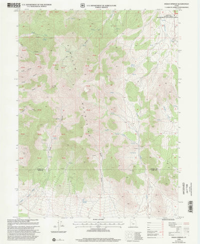 United States Geological Survey Indian Springs, UT (1998, 24000-Scale) digital map