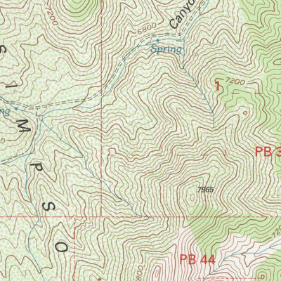 United States Geological Survey Indian Springs, UT (1998, 24000-Scale) digital map