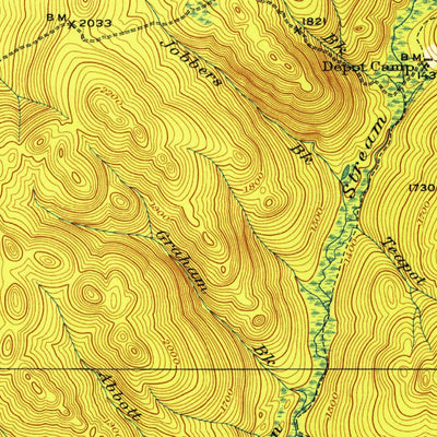 United States Geological Survey Indian Stream, VT-NH (1926, 62500-Scale) digital map