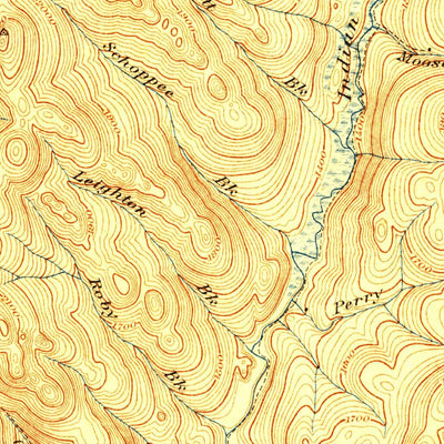 United States Geological Survey Indian Stream, VT-NH (1927, 62500-Scale) digital map