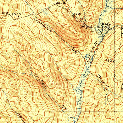 United States Geological Survey Indian Stream, VT-NH (1927, 62500-Scale) digital map